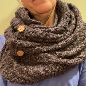 Aran woolen mills and wool infinity scarf